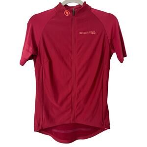 Endura Pro SL II Short Sleeve Zip‎ Front Jersey Women's Berry Size Large